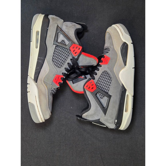 Jordan Other - Air Jordan 4 Retro Infrared Grey Black Red Kids Nike Sneakers Size 5.5Y